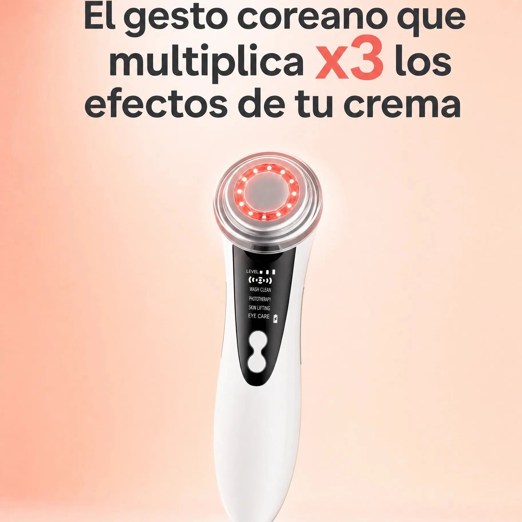 Varita de rejuvenecimiento de la piel 4 en 1.
