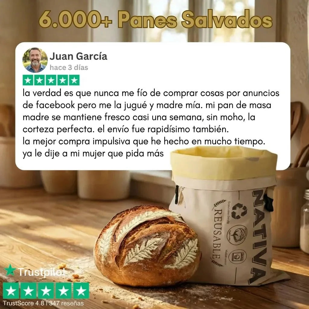 Bolsas de Pan Premium de Algodón 100% y Cera de Abeja