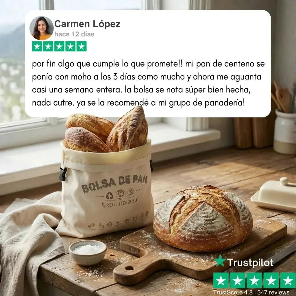 Bolsas de Pan Premium de Algodón 100% y Cera de Abeja