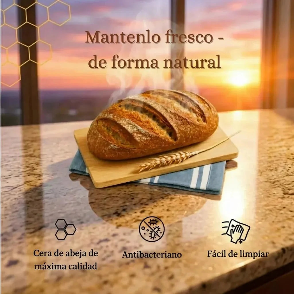 Bolsas de Pan Premium de Algodón 100% y Cera de Abeja