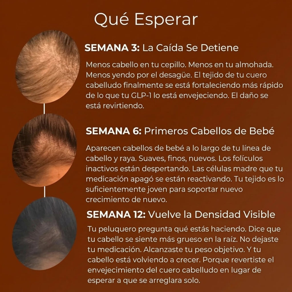 Detén la Caída de Cabello por GLP-1 y Recupera Tu Confianza