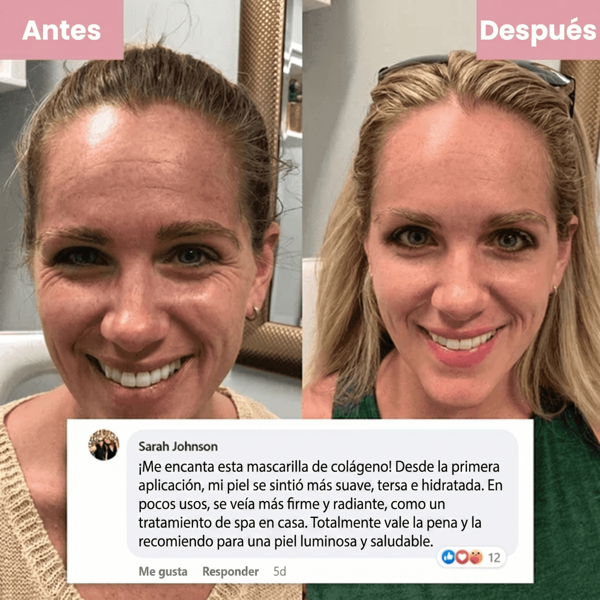 Mascarilla Nocturna Envolvente de Colágeno