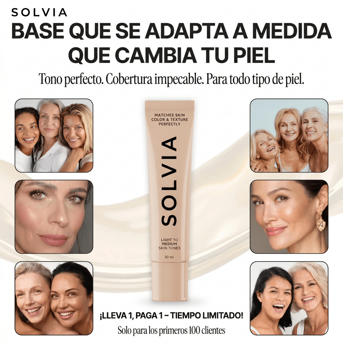 Base de Maquillaje con Cambio de Color