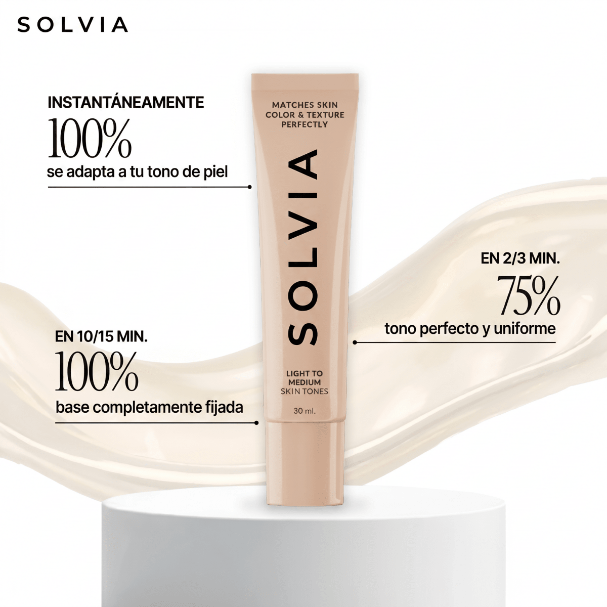 Base de Maquillaje con Cambio de Color